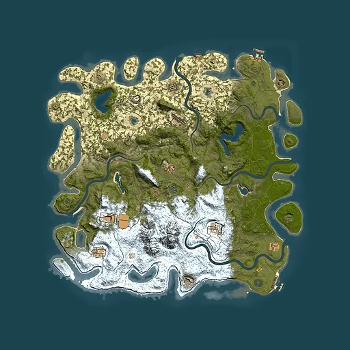 Rust map seed 1805158369, 5000x5000m top-down preview
