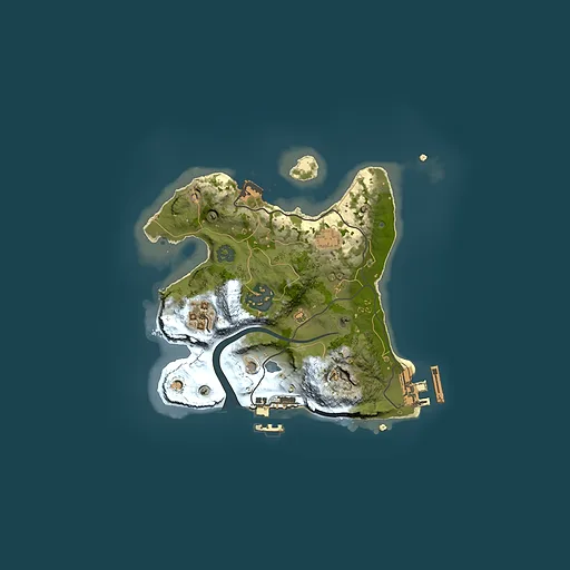 Rust map seed 120515046, 2150x2150m top-down preview