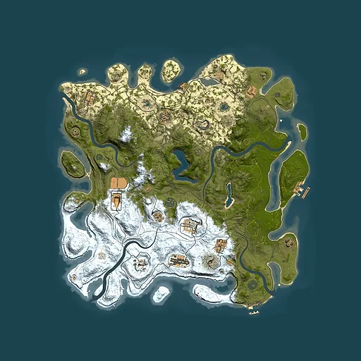 Rust map seed 1024185021, 4500x4500m top-down preview