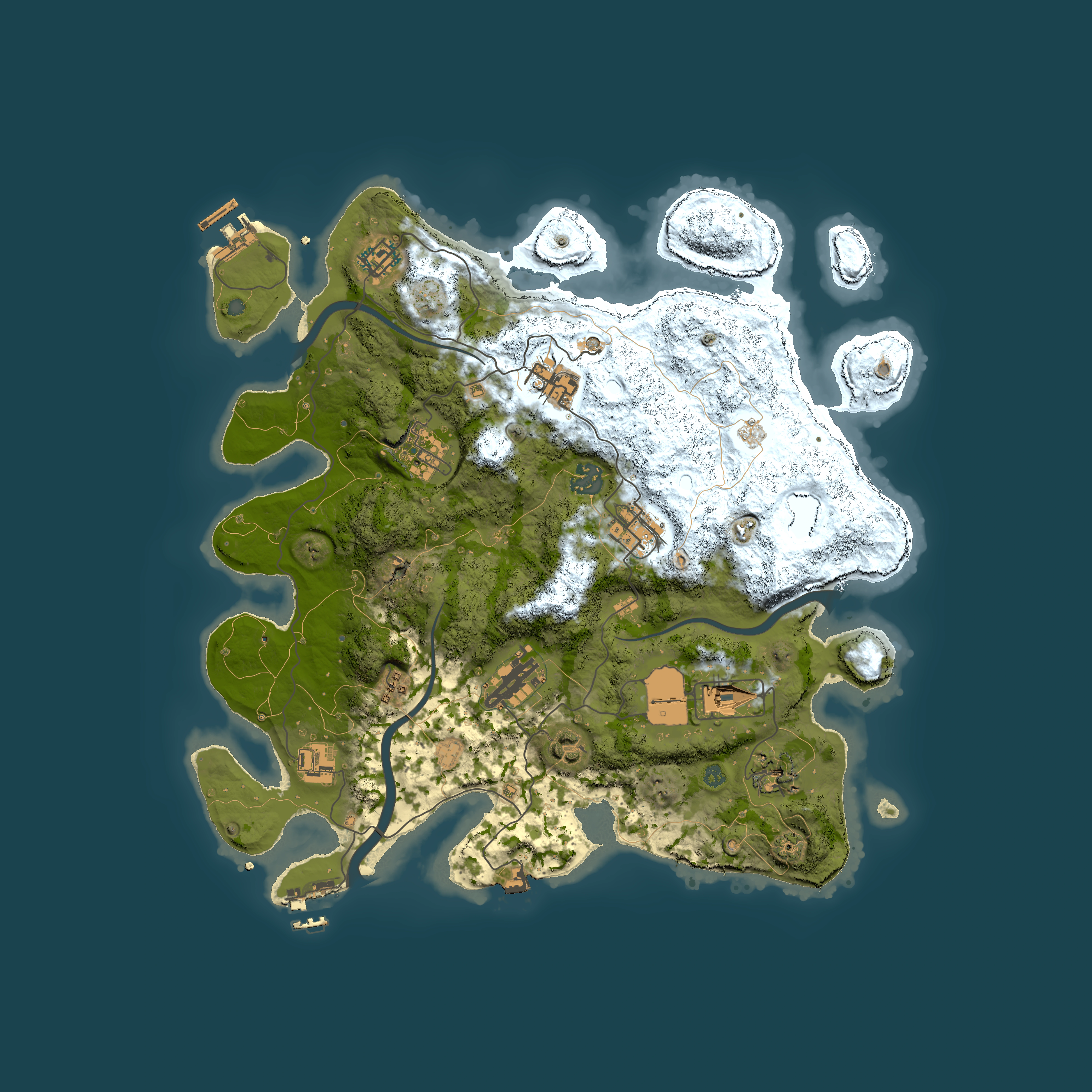 Full top-down render of Rust map seed 2111960280, 3750x3750m