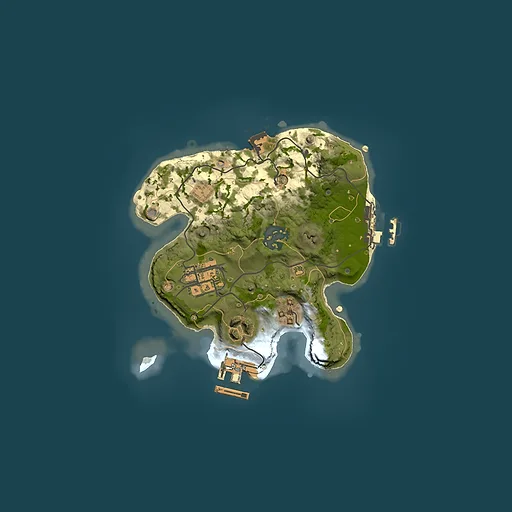 Rust map seed 779942616, 2050x2050m top-down preview