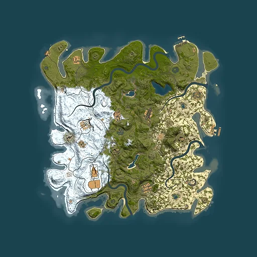 Rust map seed 1415881403, 4500x4500m top-down preview