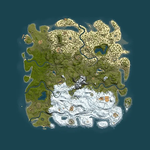 Rust map seed 1842628758, 5550x5550m top-down preview