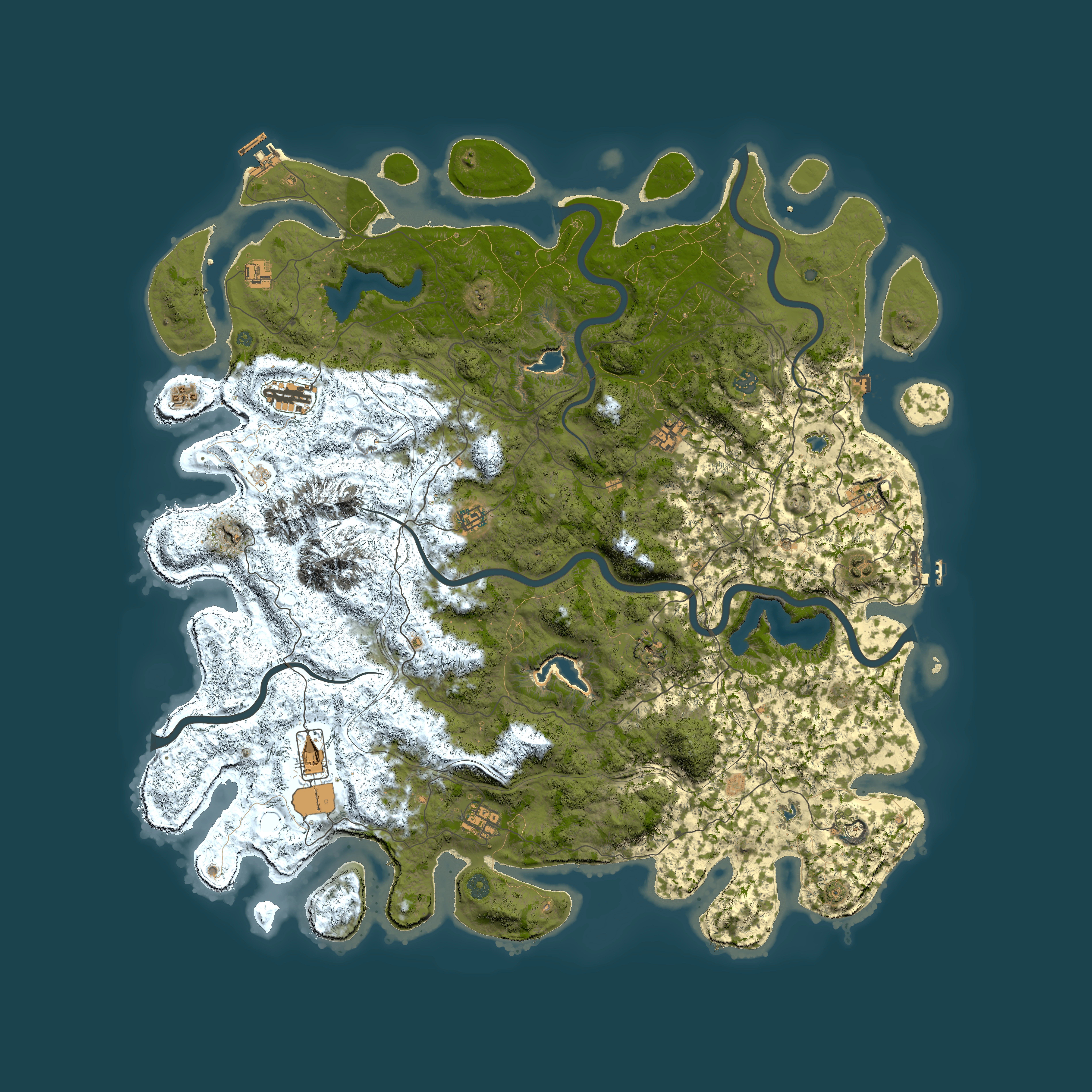Full top-down render of Rust map seed 492422888, 5500x5500m