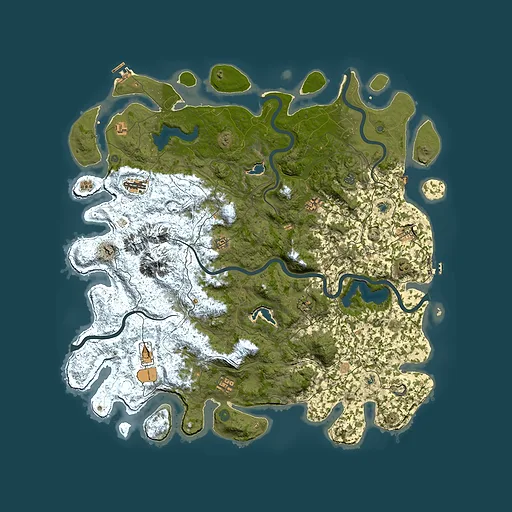 Rust map seed 492422888, 5500x5500m top-down preview