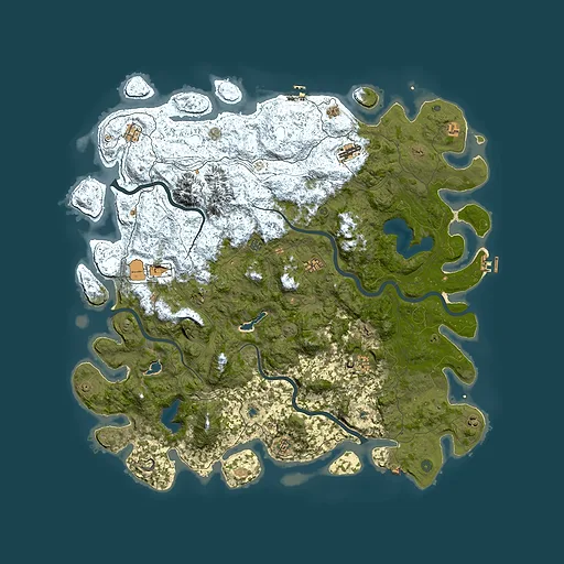 Rust map seed 62858999, 5750x5750m top-down preview