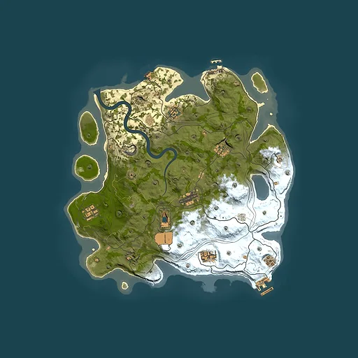 Rust map seed 1337, 3750x3750m top-down preview