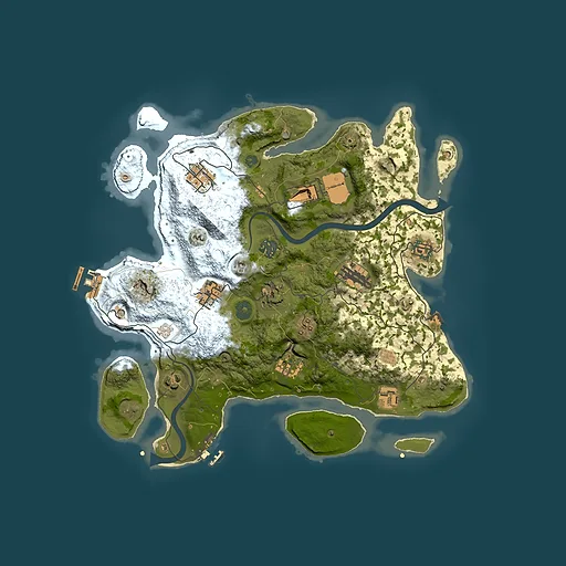 Rust map seed 11418778, 3550x3550m top-down preview