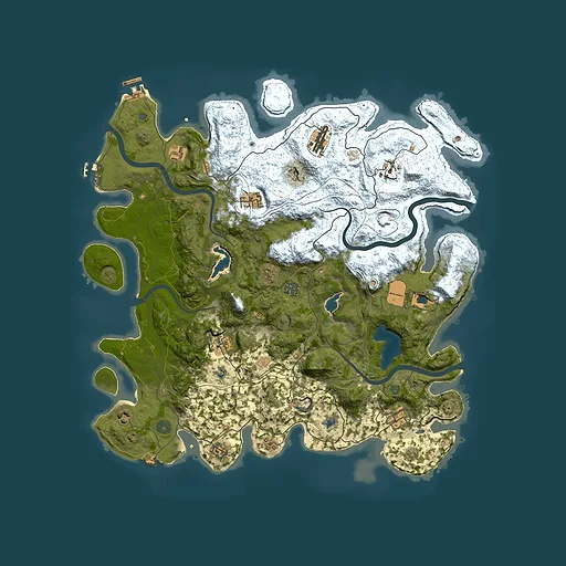 Rust map seed 1042212605, 4600x4600m top-down preview