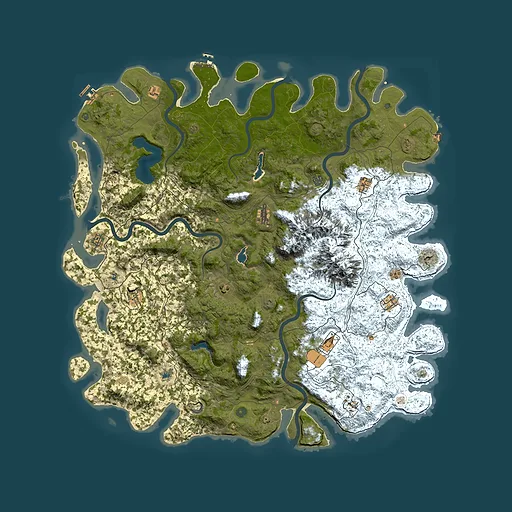 Rust map seed 1815961471, 5800x5800m top-down preview