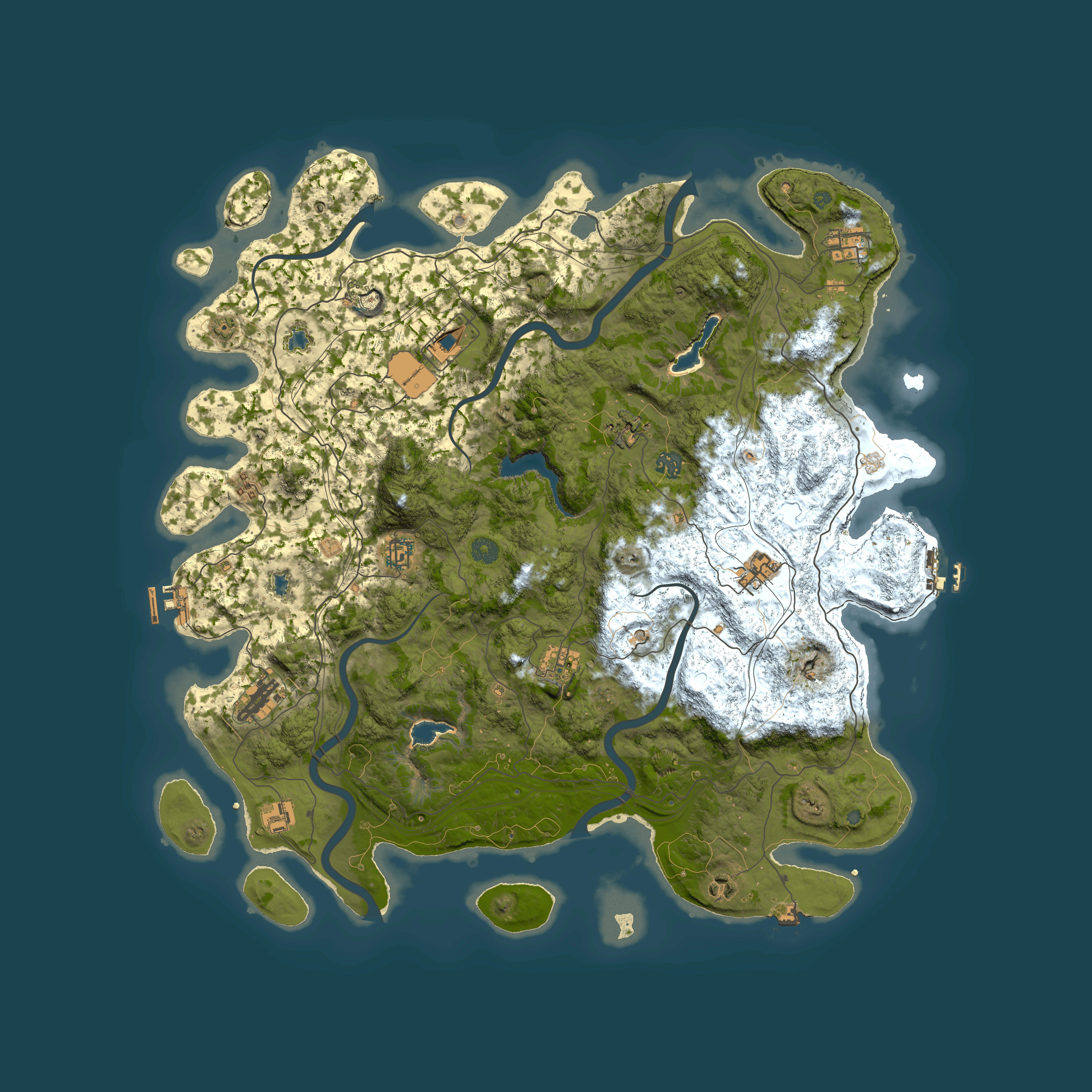 Full top-down render of Rust map seed 1855890157, 4800x4800m