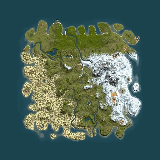 Rust map seed 1136287292, 5750x5750m top-down preview