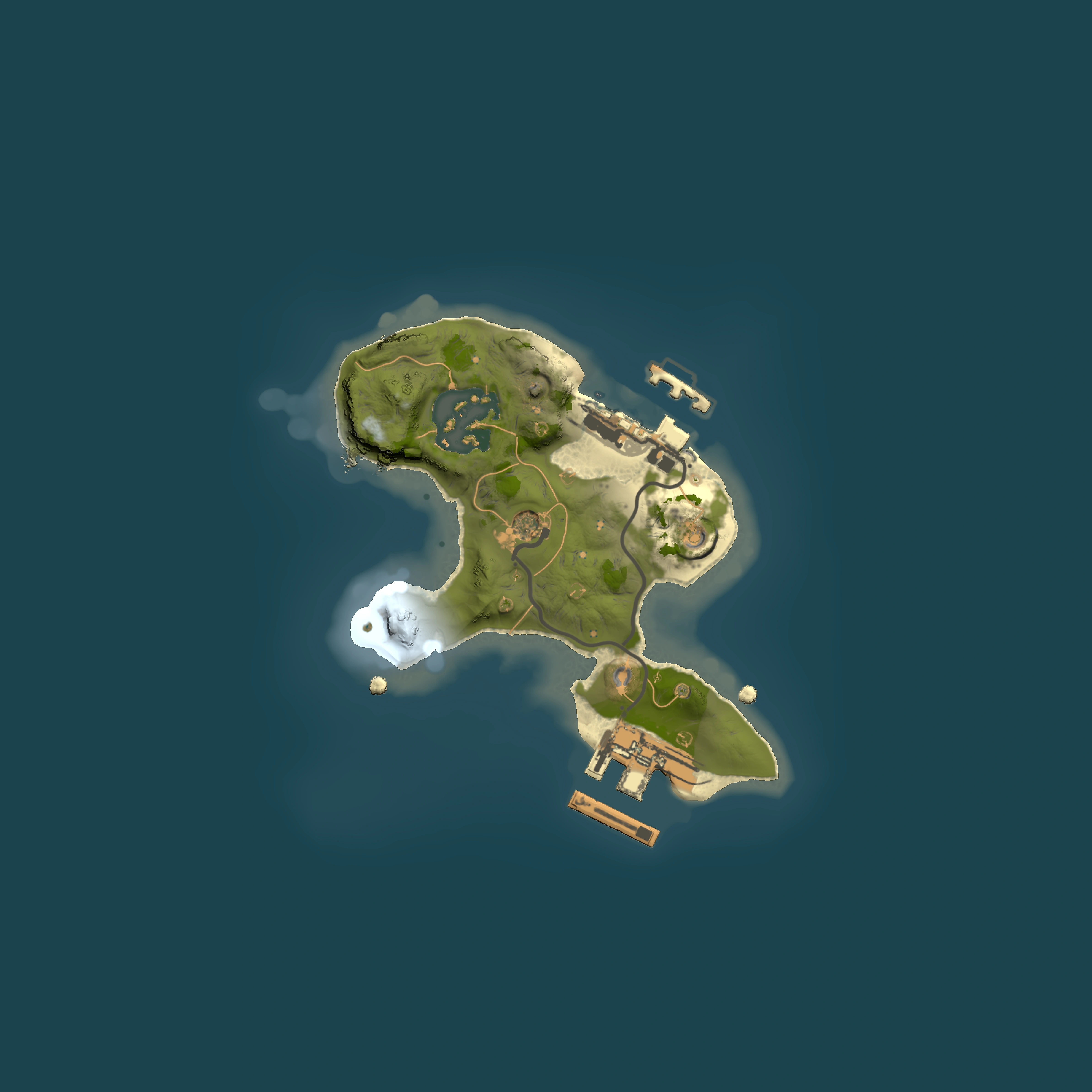 Full top-down render of Rust map seed 463350531, 1500x1500m