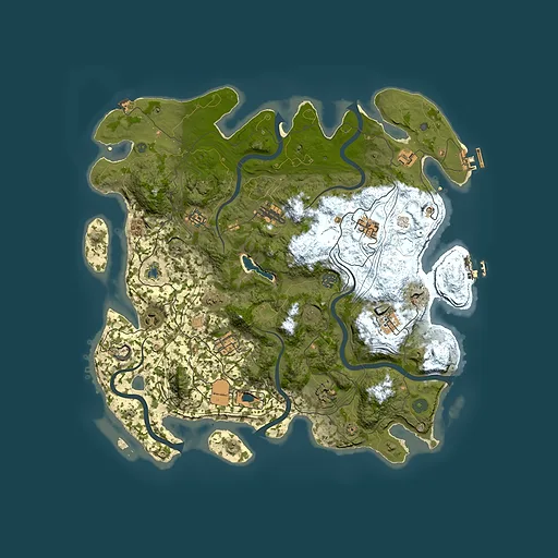 Rust map seed 449643515, 4350x4350m top-down preview