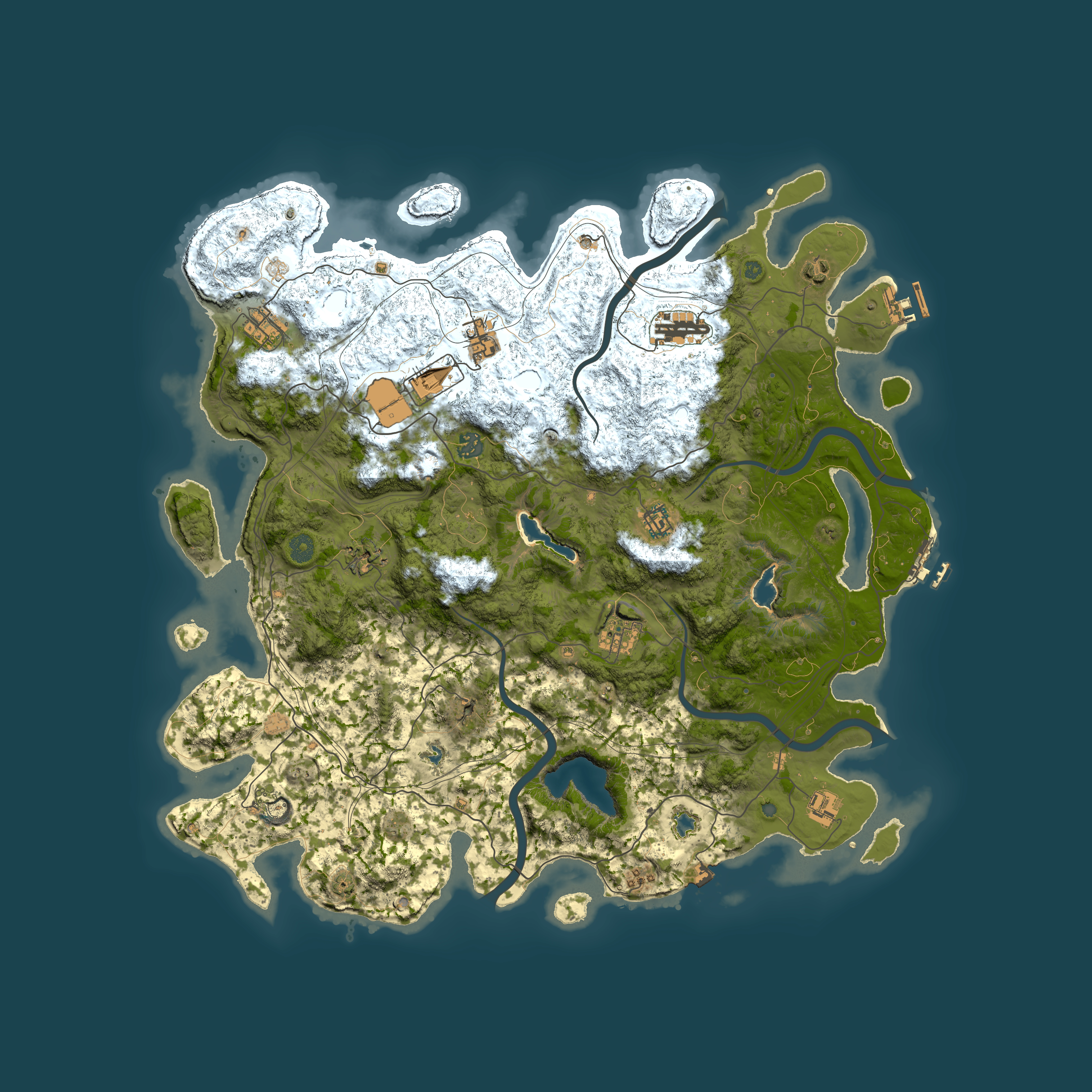 Full top-down render of Rust map seed 483438787, 4750x4750m