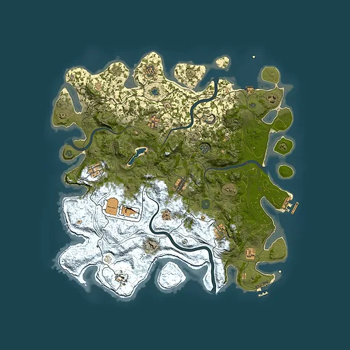 Rust map seed 134347663, 4350x4350m top-down preview