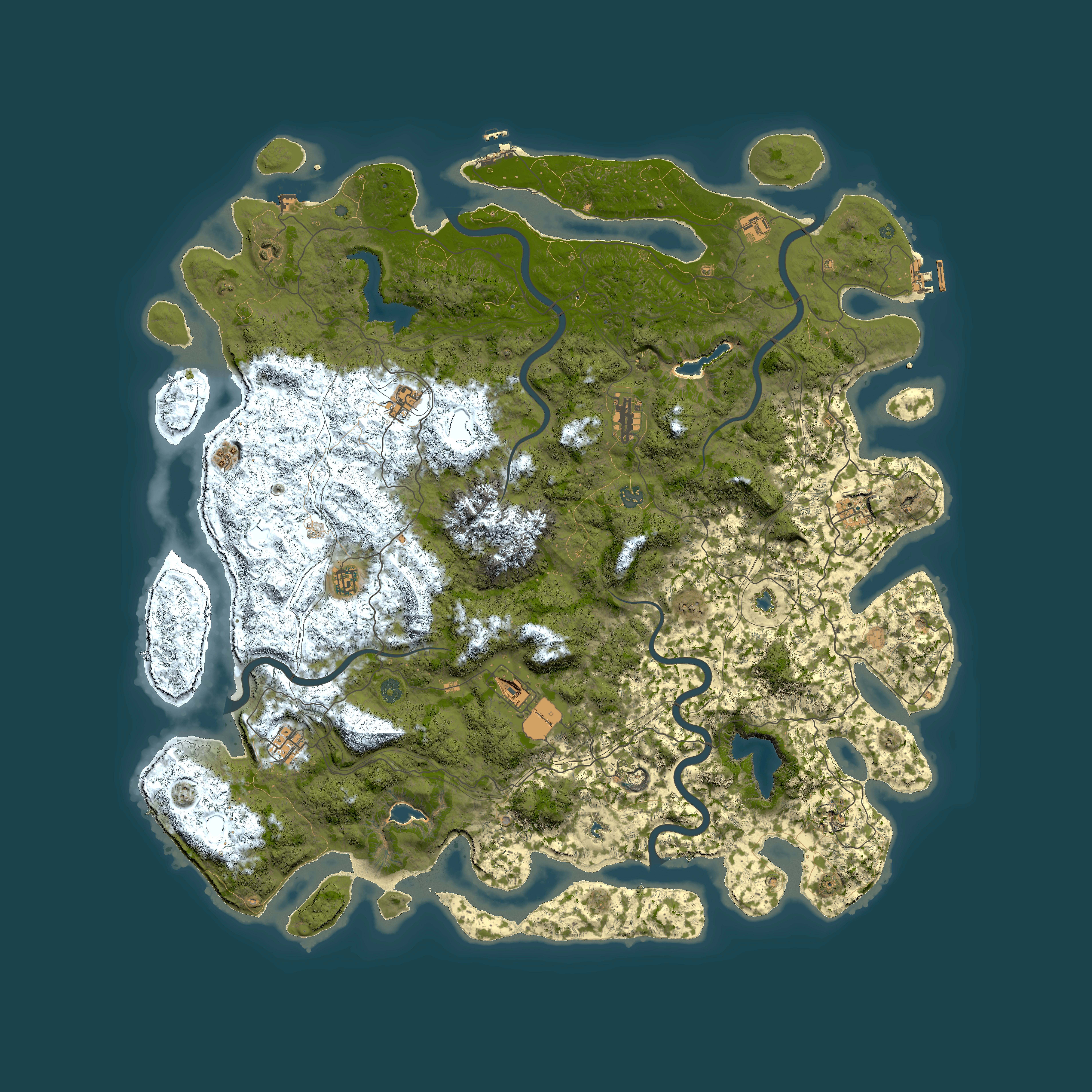Full top-down render of Rust map seed 1812071585, 5650x5650m