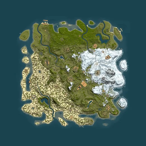 Rust map seed 403100395, 5200x5200m top-down preview