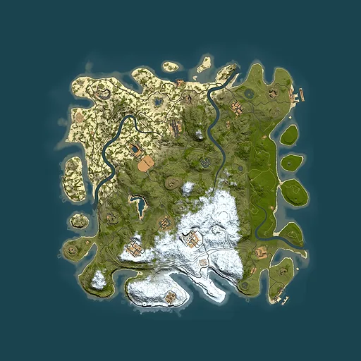 Rust map seed 1263917904, 4350x4350m top-down preview
