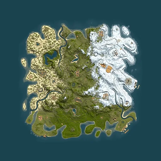 Rust map seed 939819850, 4850x4850m top-down preview