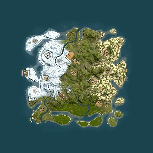 Rust map seed 1418603971, 3800x3800m top-down preview