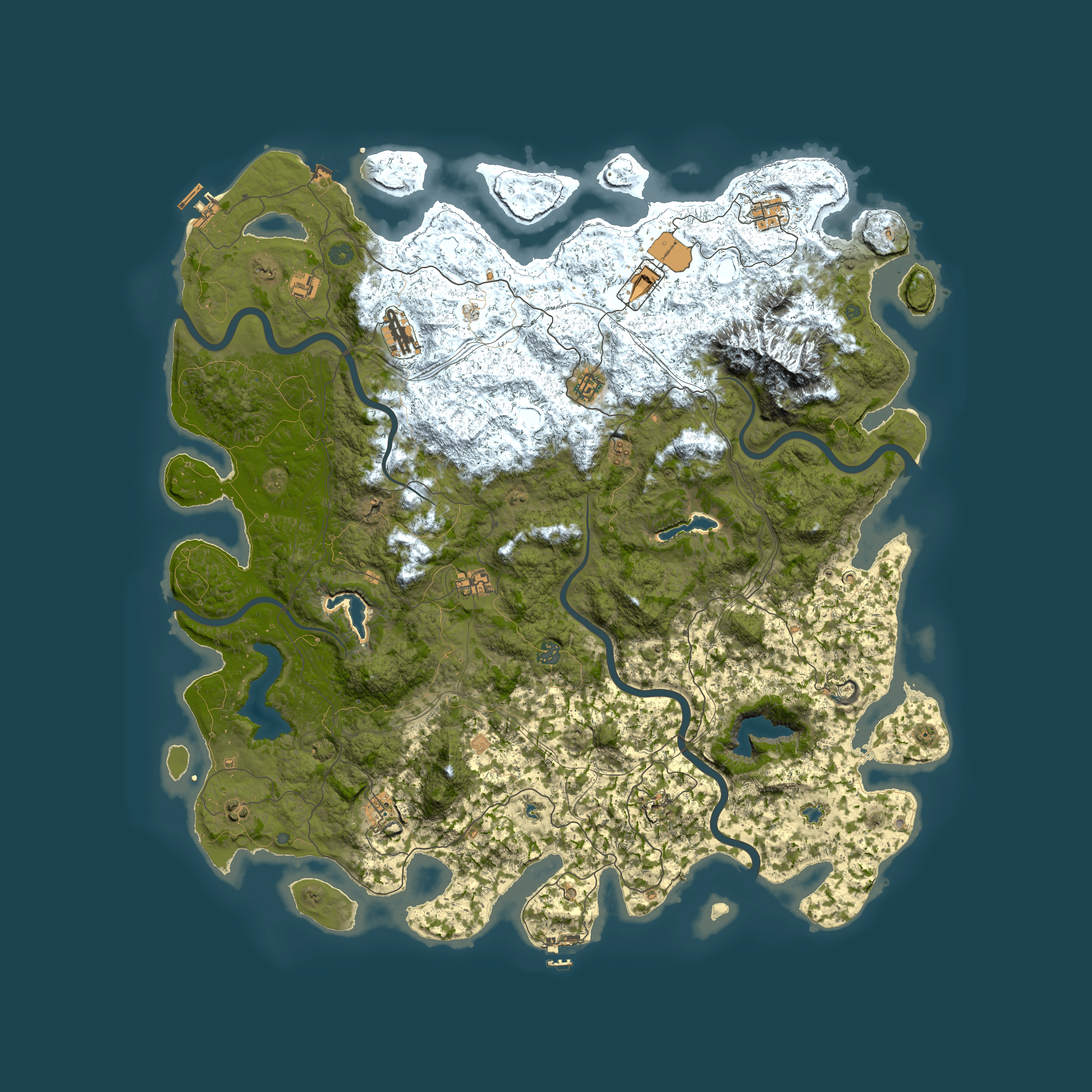 Full top-down render of Rust map seed 936610112, 5550x5550m