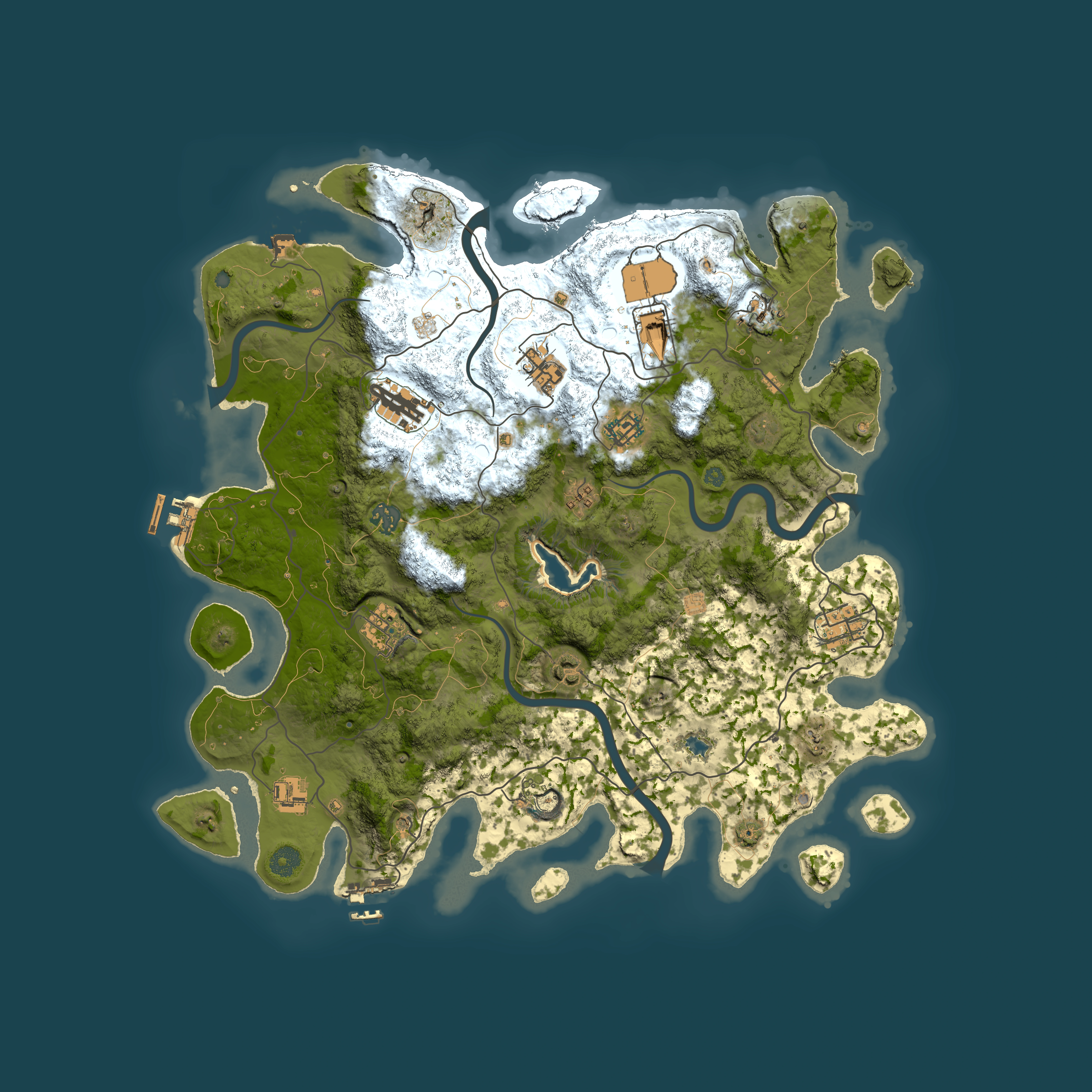 Full top-down render of Rust map seed 1139920442, 4200x4200m