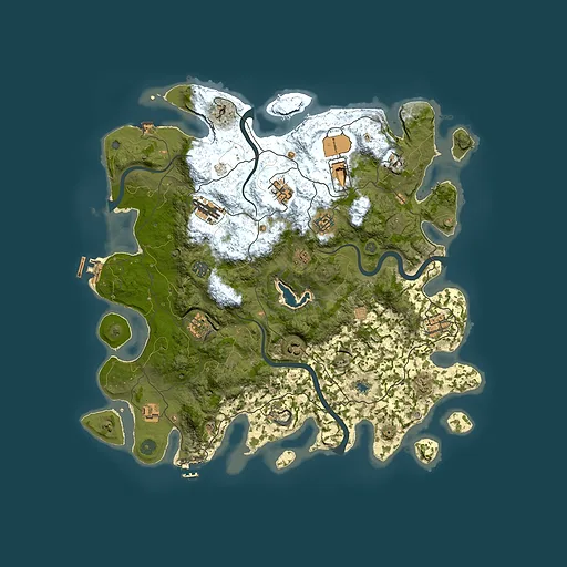 Rust map seed 1139920442, 4200x4200m top-down preview