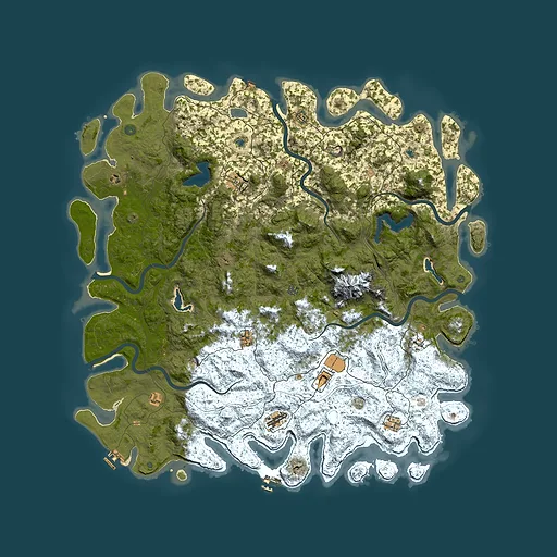 Rust map seed 1011532799, 6000x6000m top-down preview