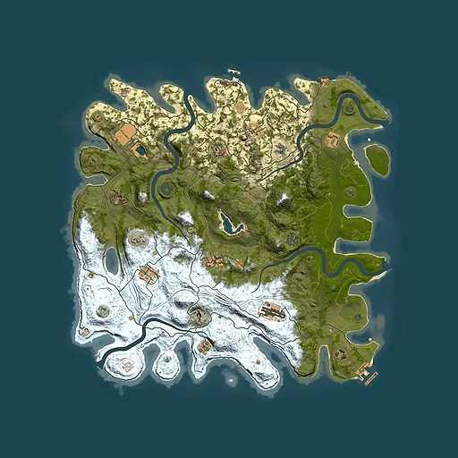 Rust map seed 1484332235, 4300x4300m top-down preview