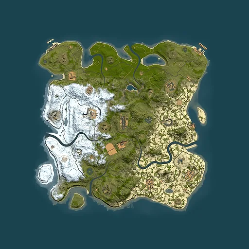 Rust map seed 2015717841, 4150x4150m top-down preview