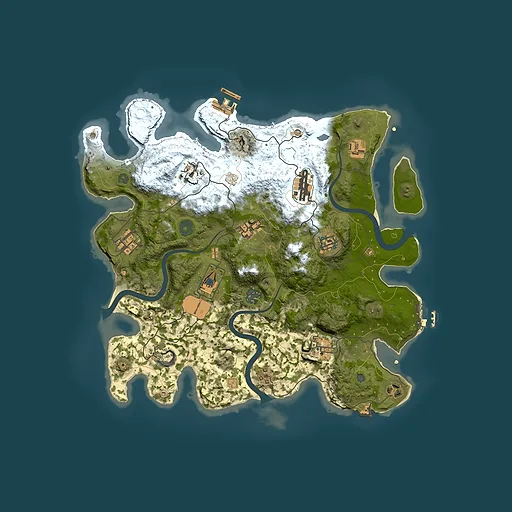 Rust map seed 1521453009, 3750x3750m top-down preview