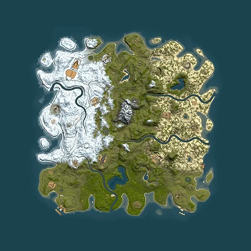 Rust map seed 1692803941, 5200x5200m top-down preview