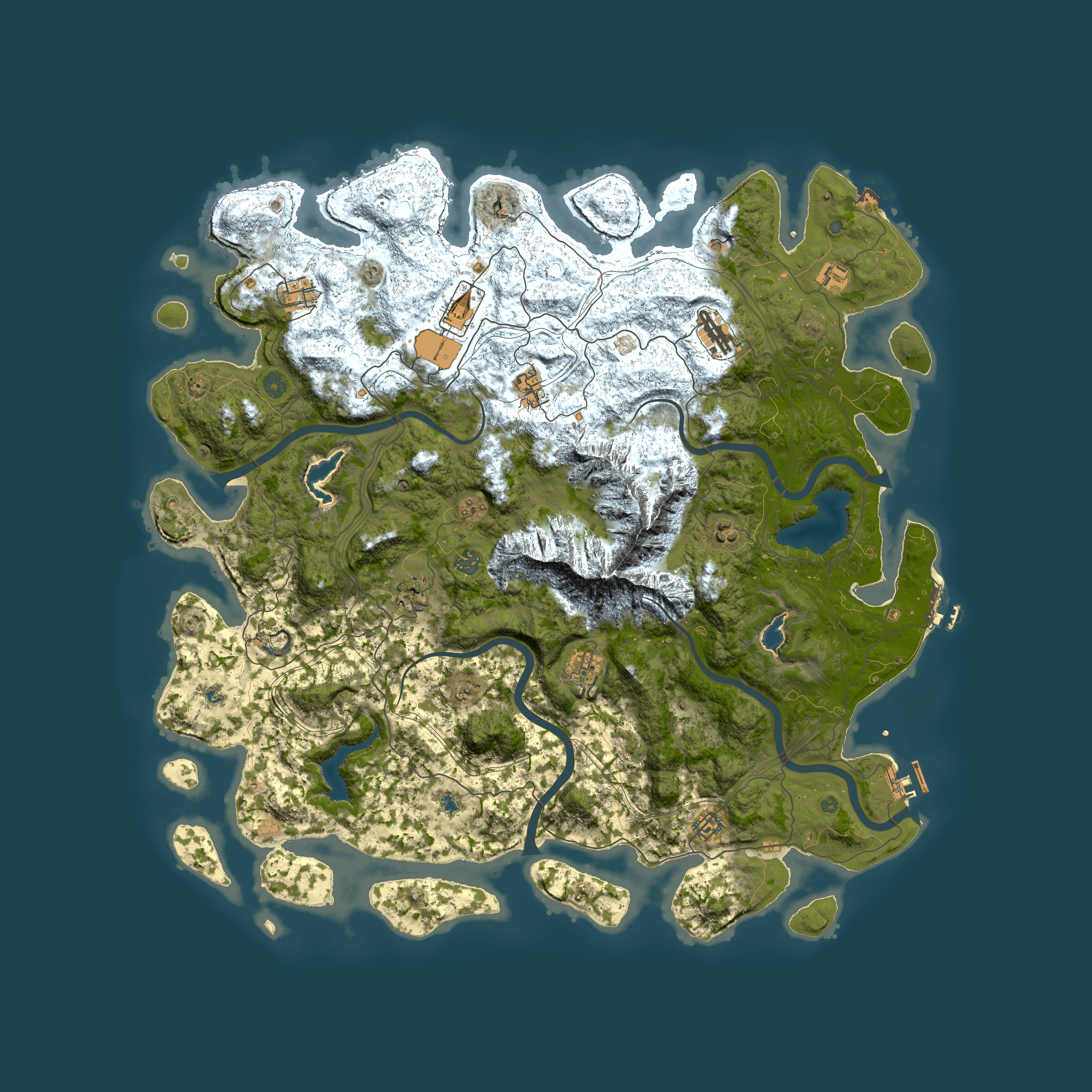 Full top-down render of Rust map seed 116266559, 5200x5200m
