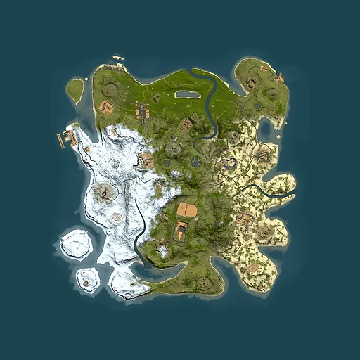 Rust map seed 1256406106, 3600x3600m top-down preview