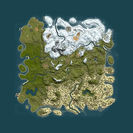 Rust map seed 1915711613, 5700x5700m top-down preview
