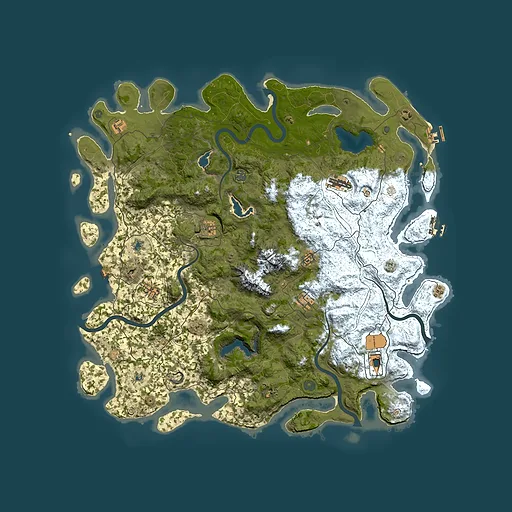 Rust map seed 1733428005, 5250x5250m top-down preview