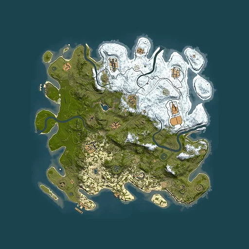 Rust map seed 1963222433, 4400x4400m top-down preview