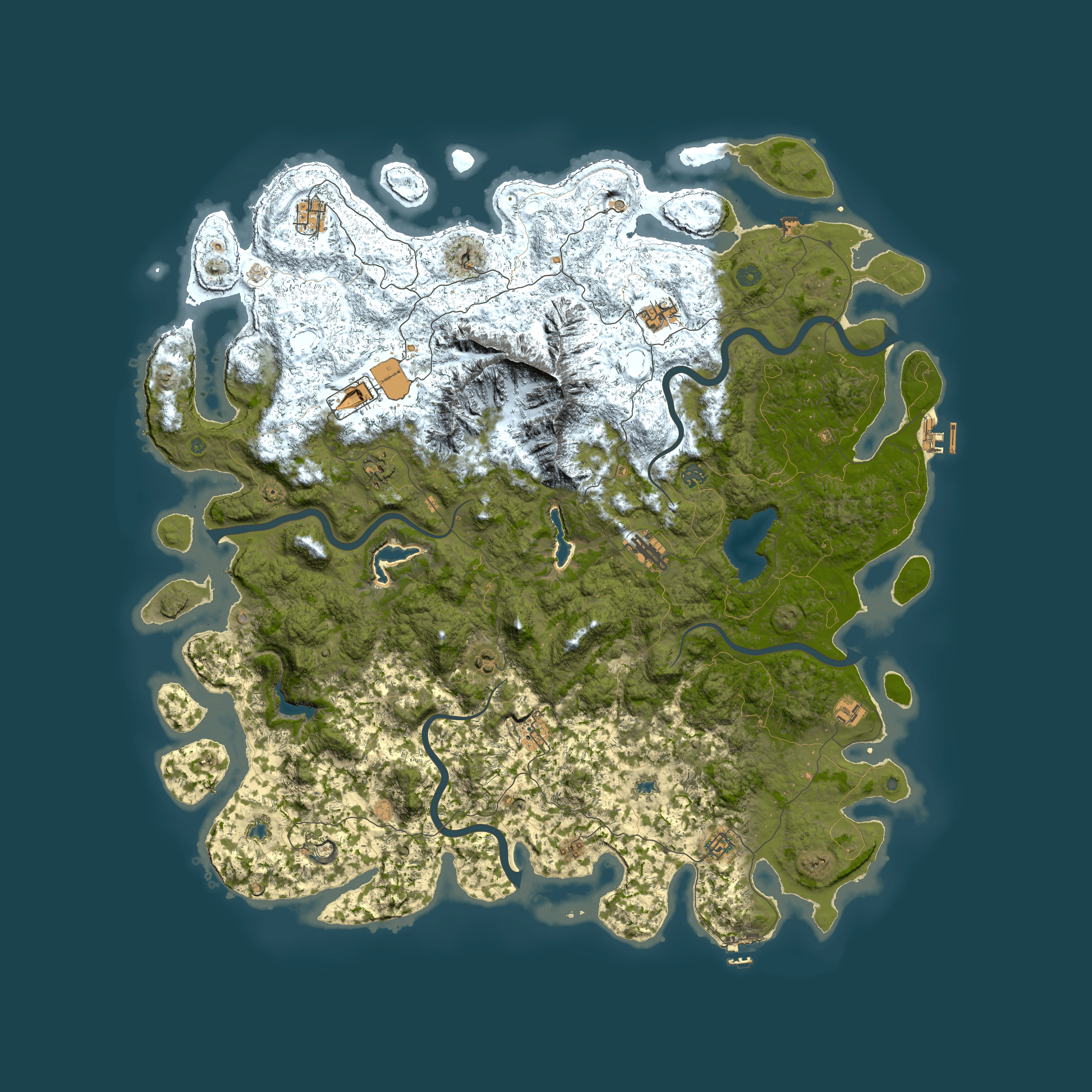 Full top-down render of Rust map seed 1213162641, 5650x5650m