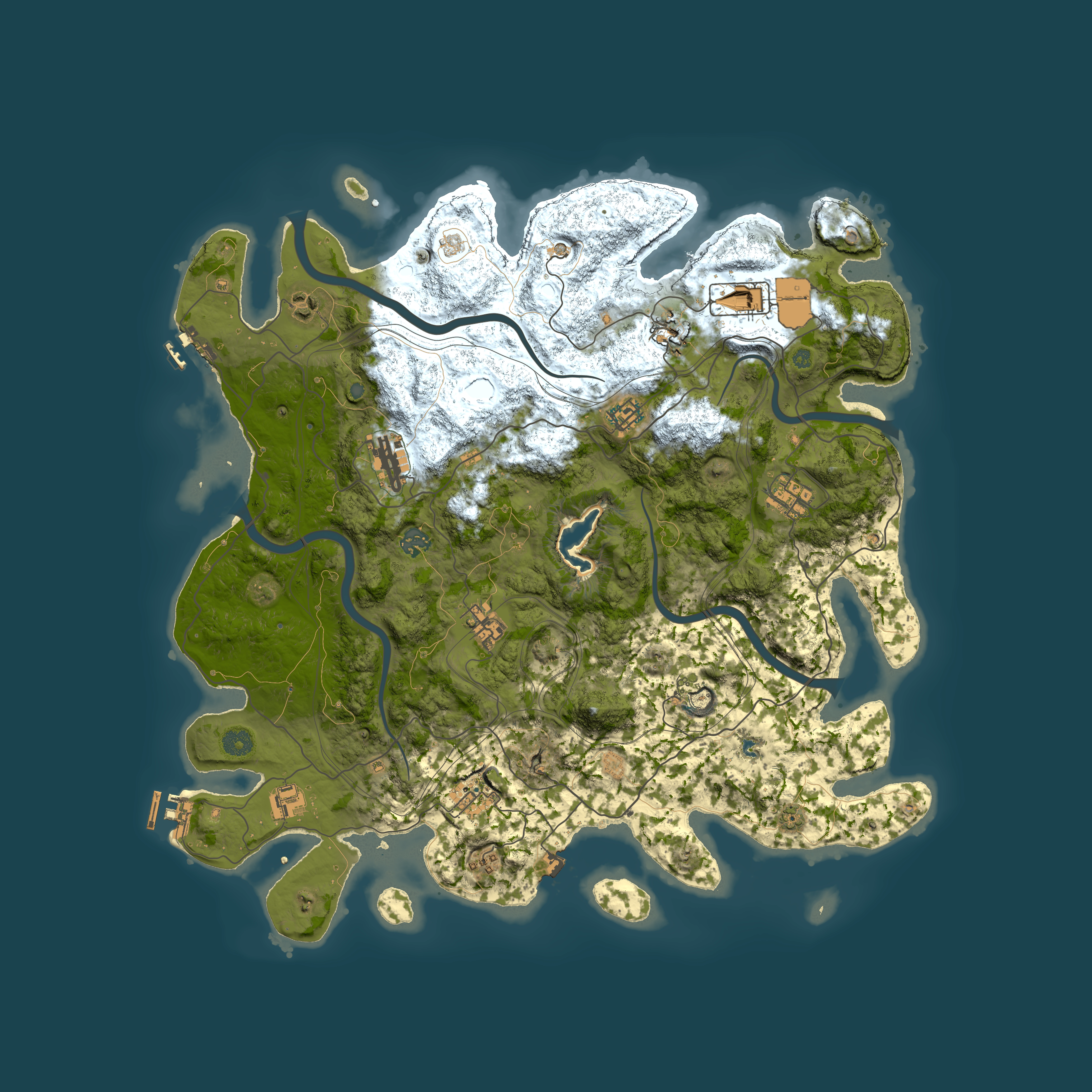 Full top-down render of Rust map seed 97765081, 4450x4450m