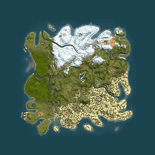 Rust map seed 97765081, 4450x4450m top-down preview