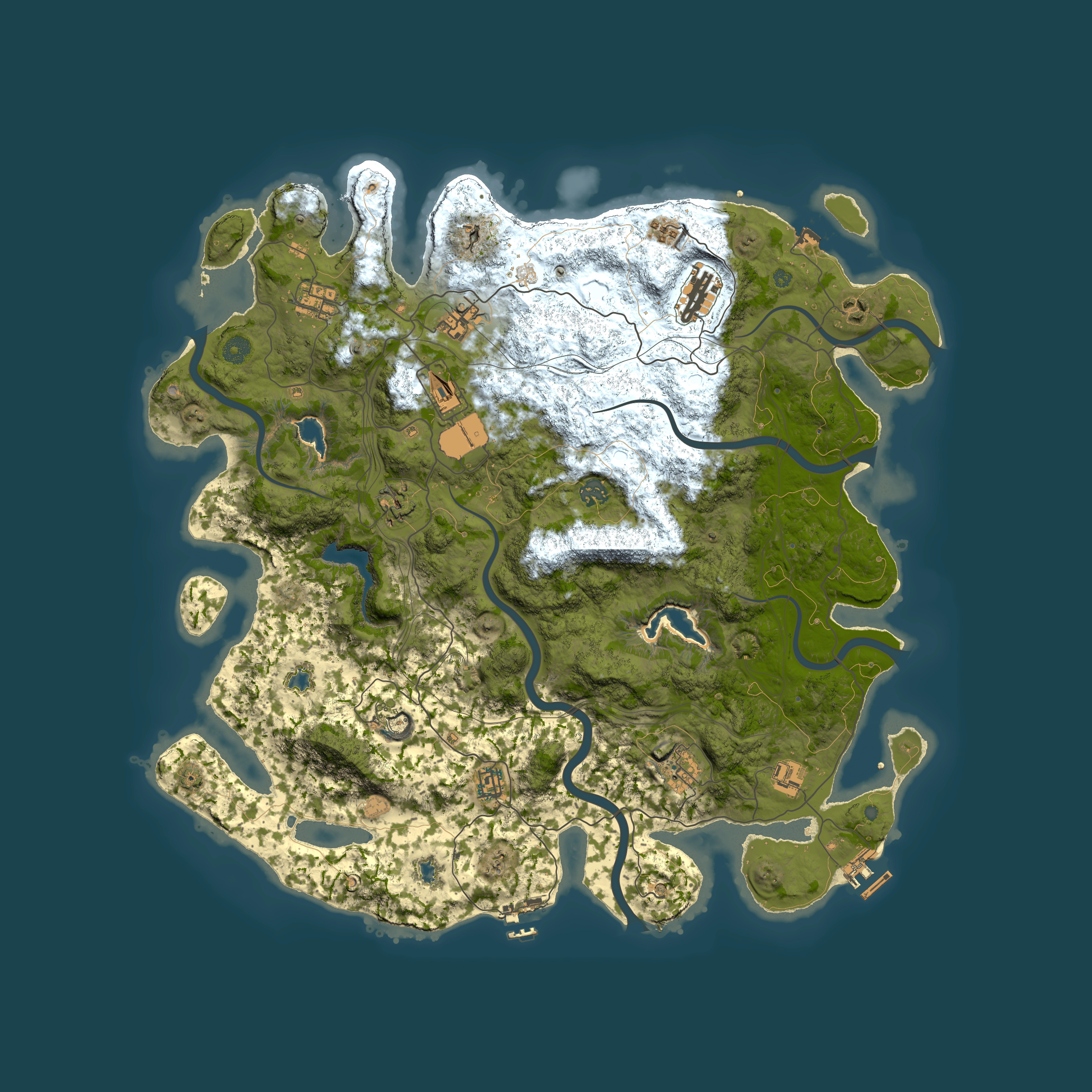 Full top-down render of Rust map seed 986139737, 4650x4650m