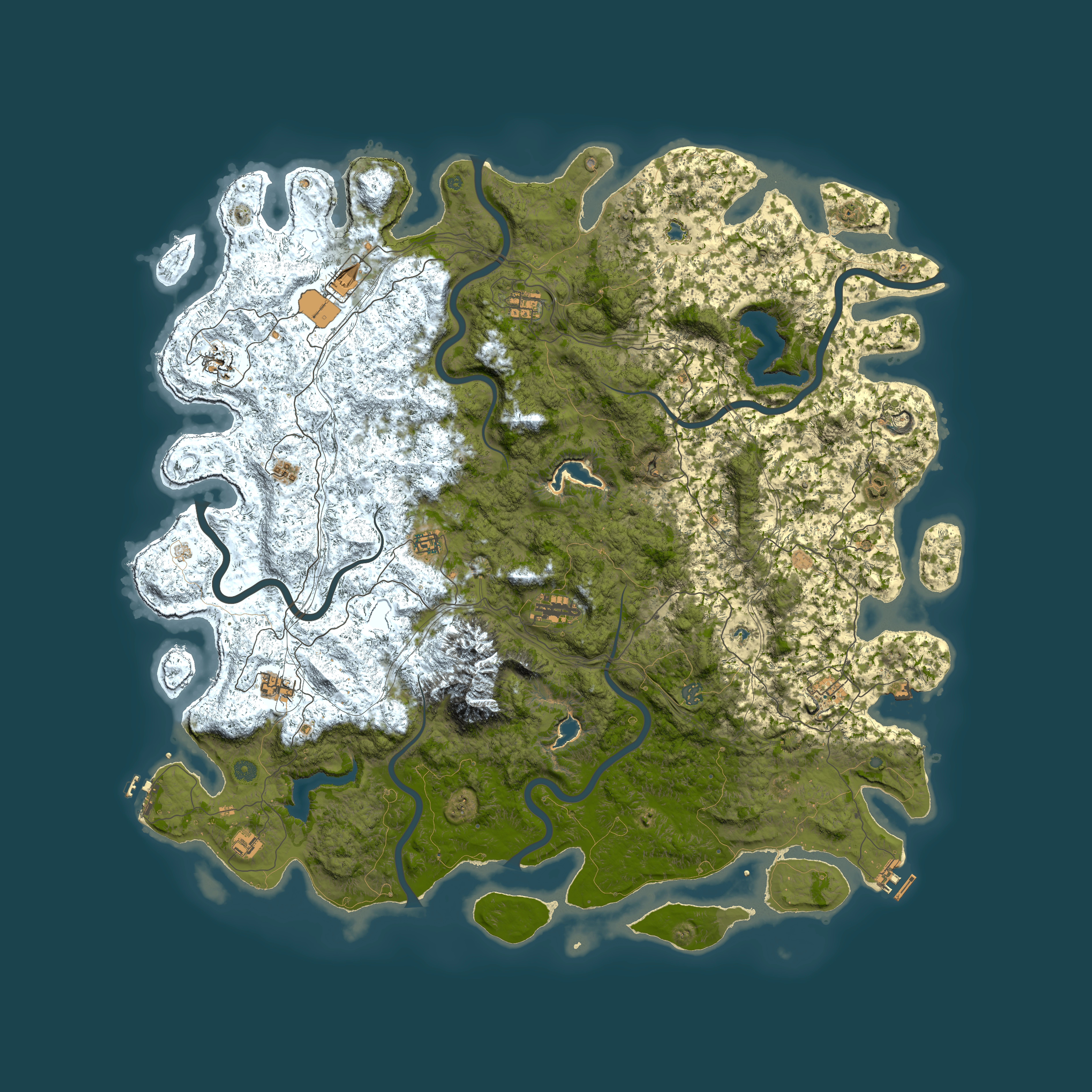 Full top-down render of Rust map seed 2066500226, 5850x5850m