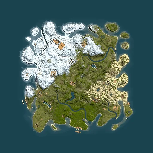 Rust map seed 163692949, 4550x4550m top-down preview