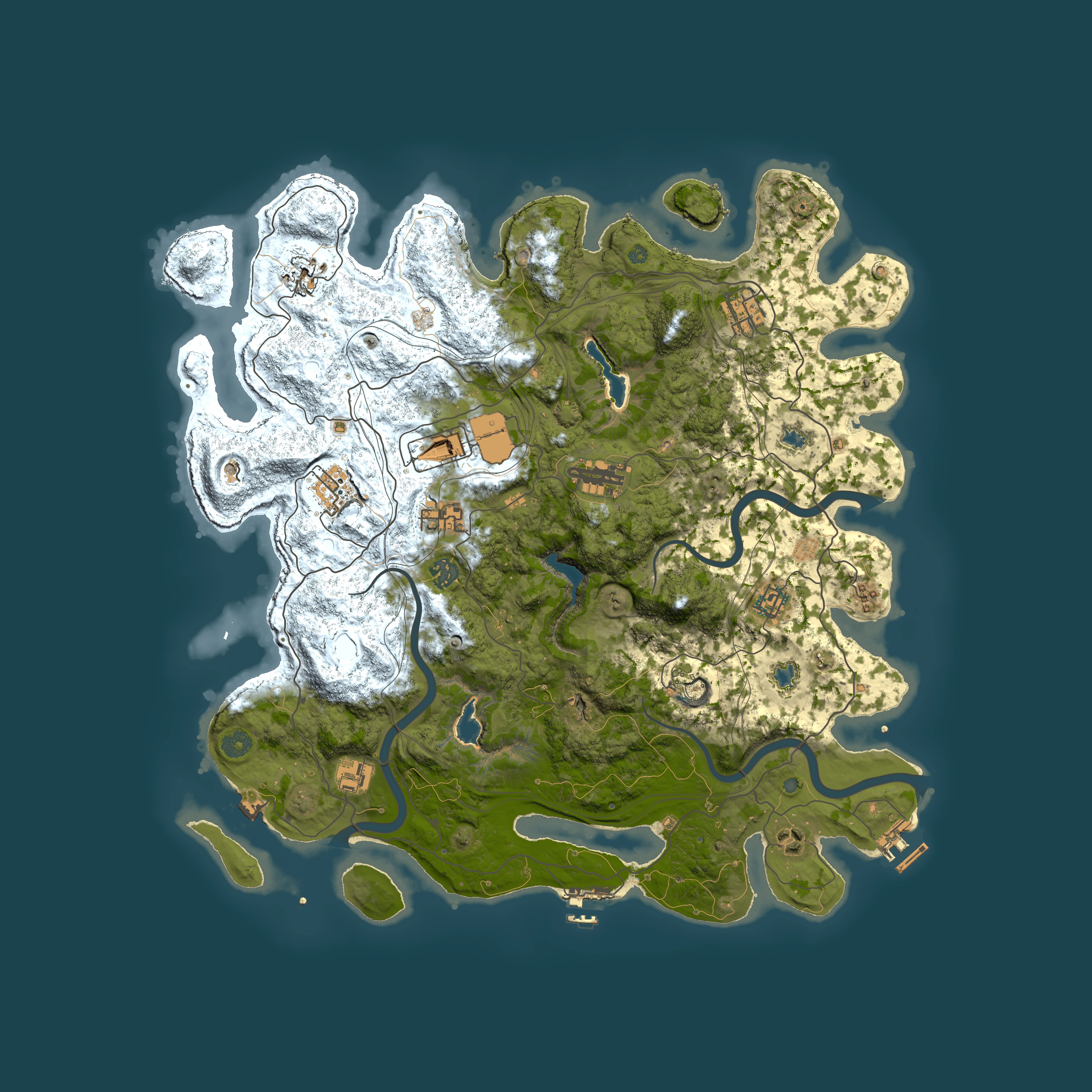 Full top-down render of Rust map seed 54809896, 4500x4500m