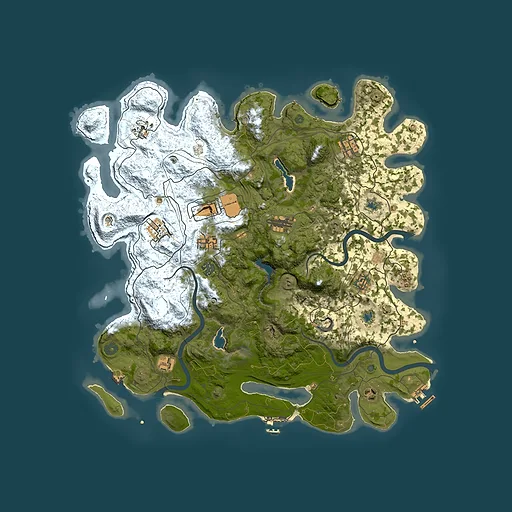 Rust map seed 54809896, 4500x4500m top-down preview