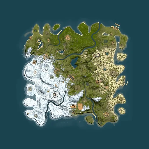 Rust map seed 1638047416, 4550x4550m top-down preview