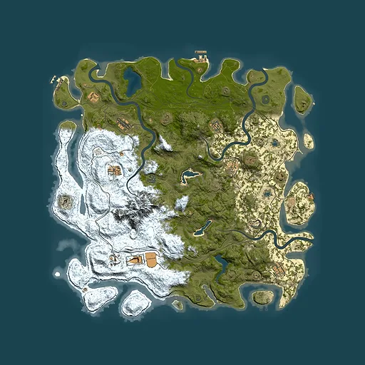 Rust map seed 2009181254, 5100x5100m top-down preview