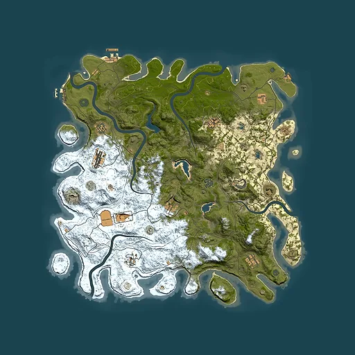 Rust map seed 1580458861, 4700x4700m top-down preview