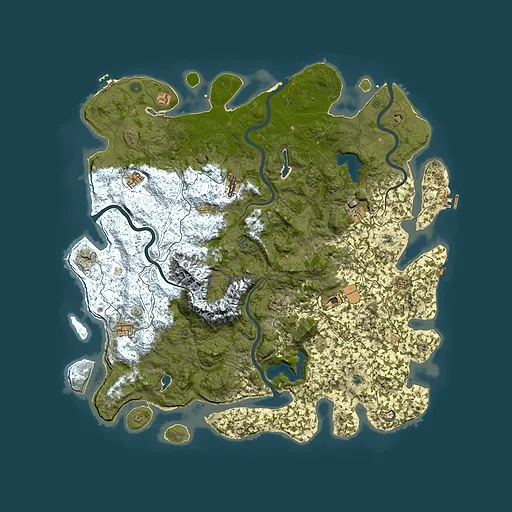 Rust map seed 1323917109, 5700x5700m top-down preview